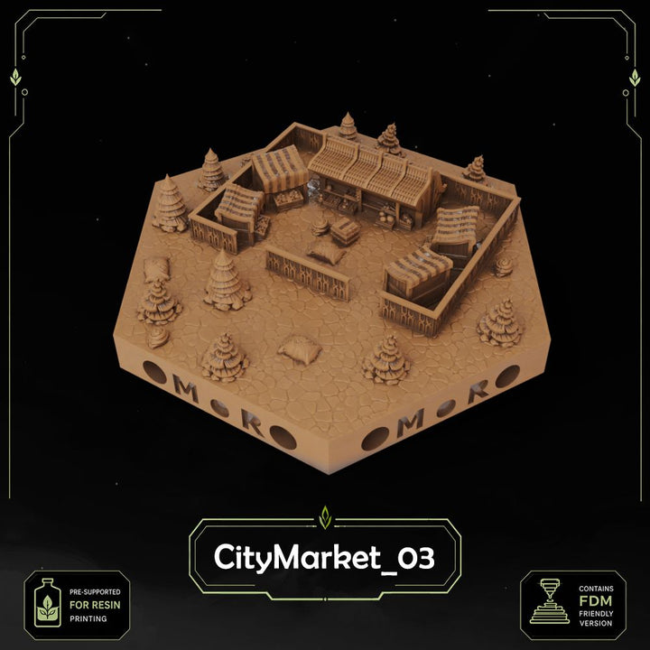 Elven City Filler Tiles printable STL tile preview 11 — included tile image 11
