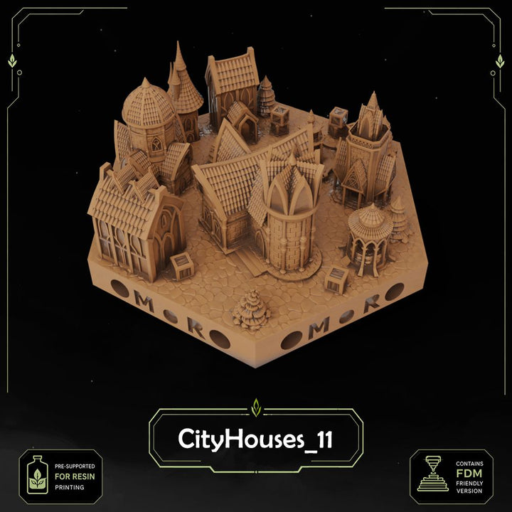Elven City Filler Tiles printable STL tile preview 12 — included tile image 12
