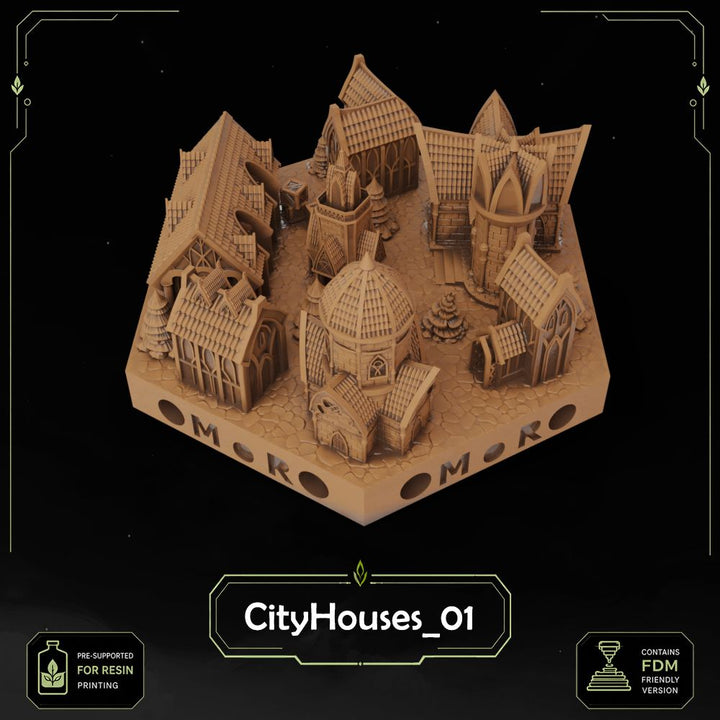 Elven City Filler Tiles printable STL tile preview 14 — included tile image 14