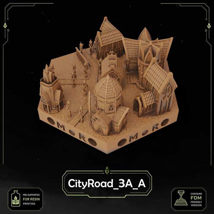 Elven City Road Tiles printable STL tile preview 7 — included tile image 7