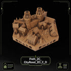 Elven City Wall Tiles printable STL tile preview 3