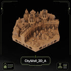 Elven City Wall Tiles printable STL tile preview 4