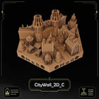 Elven City Wall Tiles printable STL tile preview 7