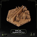 Elven City Wall Tiles printable STL tile preview 8
