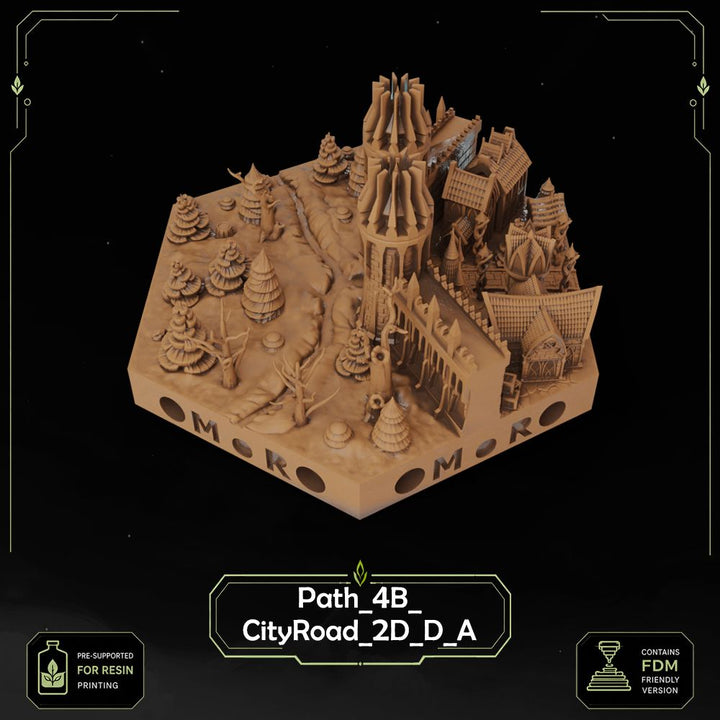 Elven City Wall Tiles printable STL tile preview 9 — included tile image 9