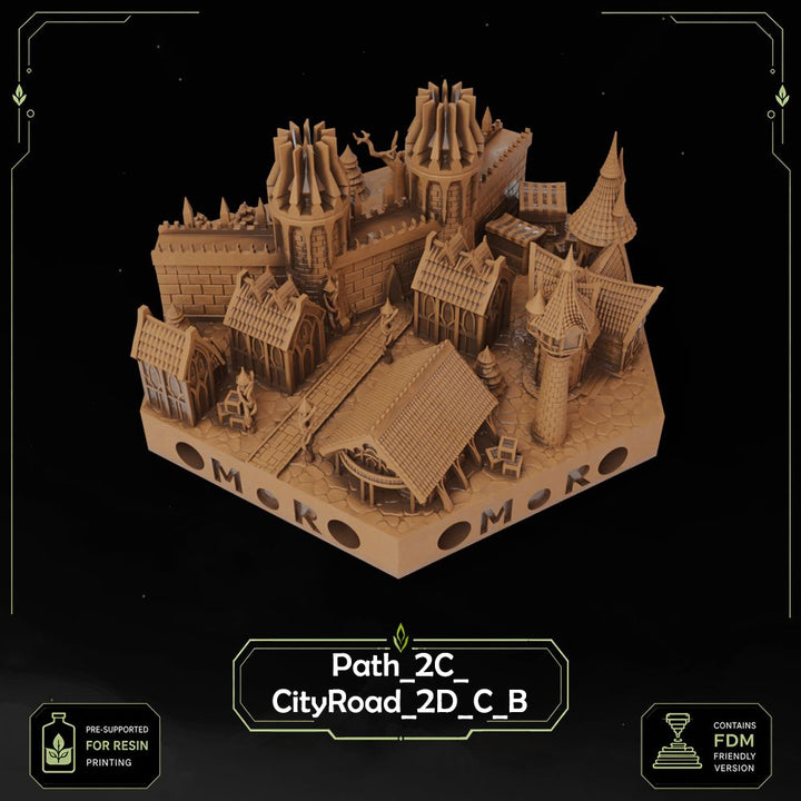 Elven City Wall Tiles printable STL tile preview 11 — included tile image 11