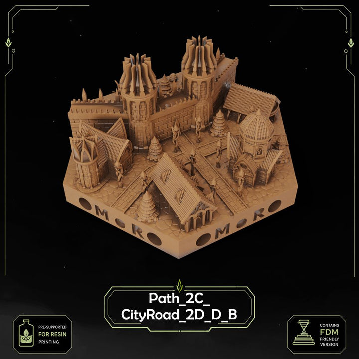 Elven City Wall Tiles printable STL tile preview 12 — included tile image 12