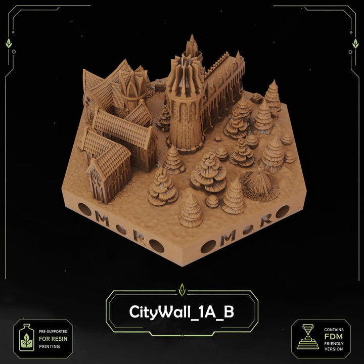 Elven City Wall Tiles printable STL tile preview 18 — included tile image 18