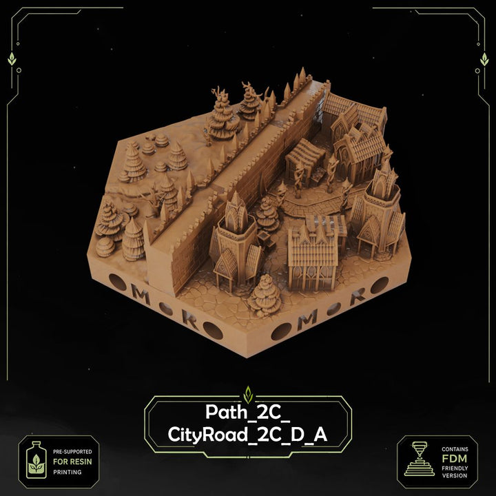 Elven City Wall Tiles printable STL tile preview 20 — included tile image 20