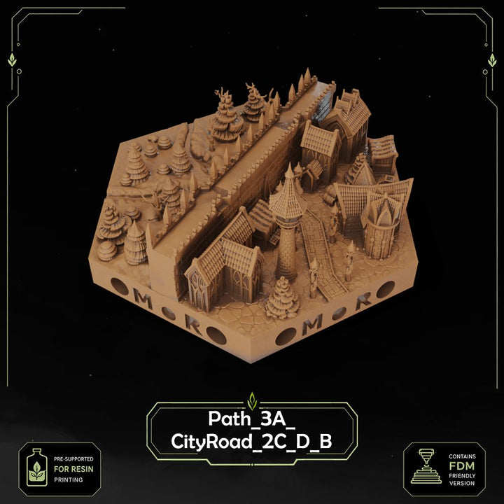 Elven City Wall Tiles printable STL tile preview 21 — included tile image 21