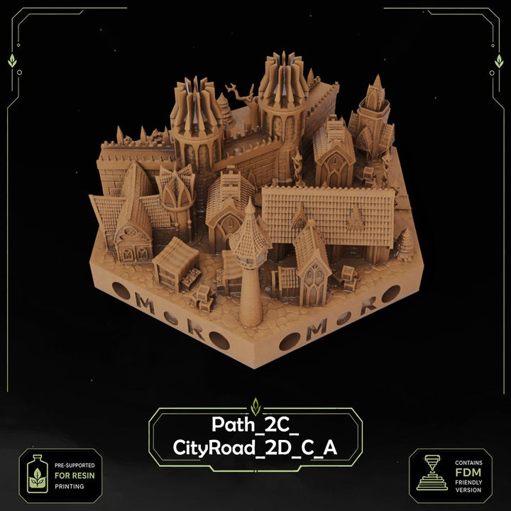 Elven City Wall Tiles printable STL tile preview 22 — included tile image 22