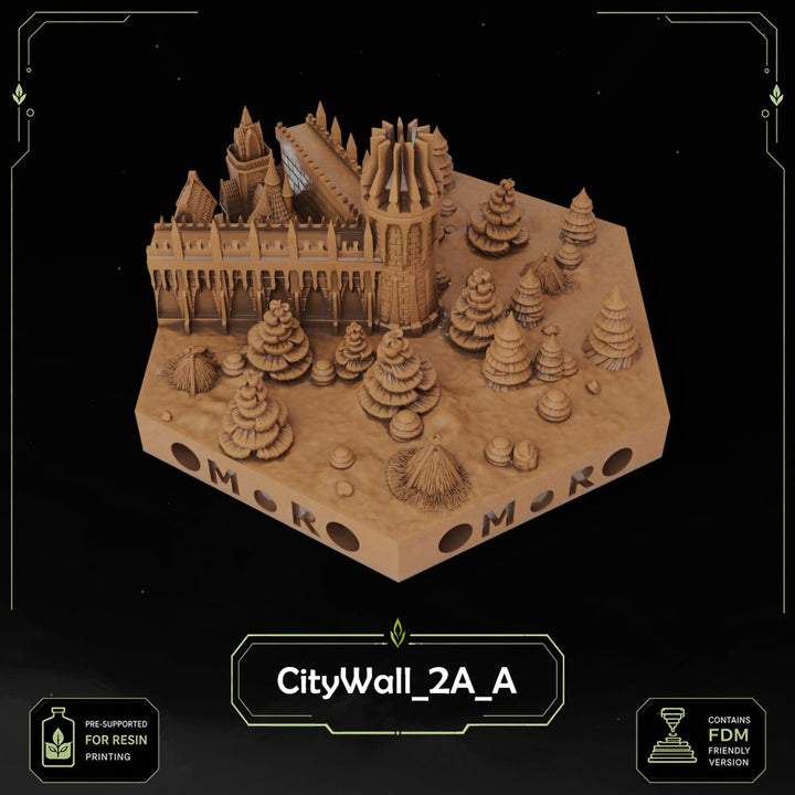 Elven City Wall Tiles printable STL tile preview 24 — included tile image 24