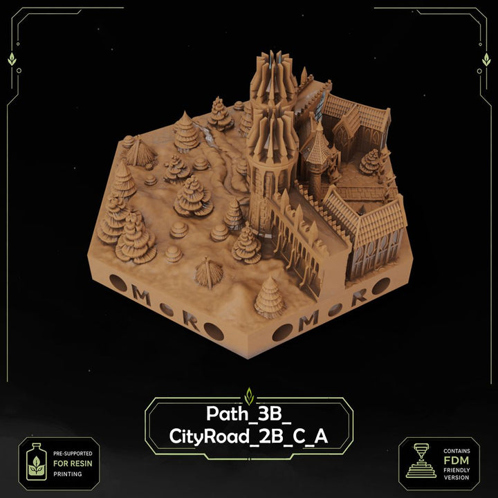 Elven City Wall Tiles printable STL tile preview 26 — included tile image 26