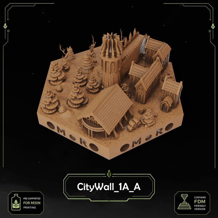 Elven City Wall Tiles printable STL tile preview 27 — included tile image 27