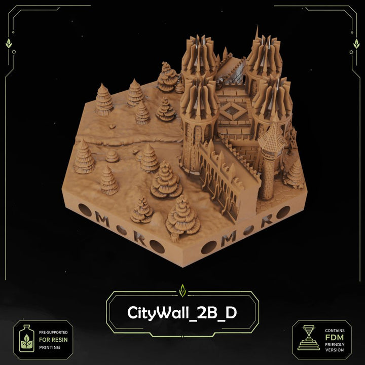 Elven City Wall Tiles printable STL tile preview 29 — included tile image 29
