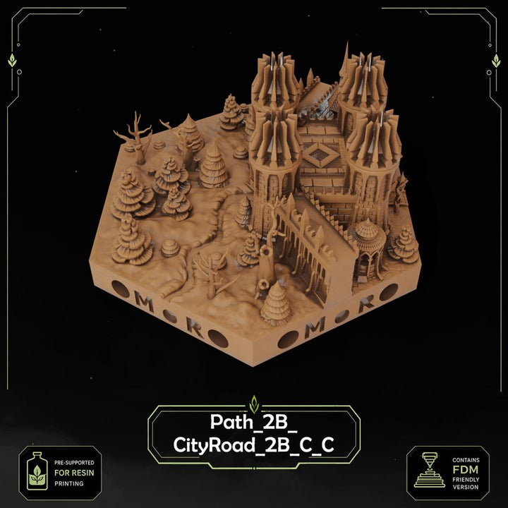Elven City Wall Tiles printable STL tile preview 31 — included tile image 31