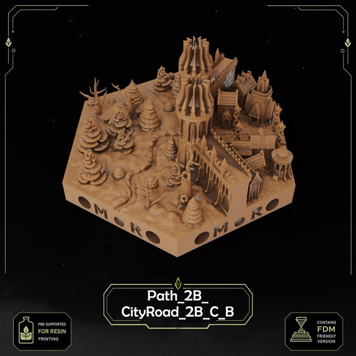 Elven City Wall Tiles printable STL tile preview 33 — included tile image 33