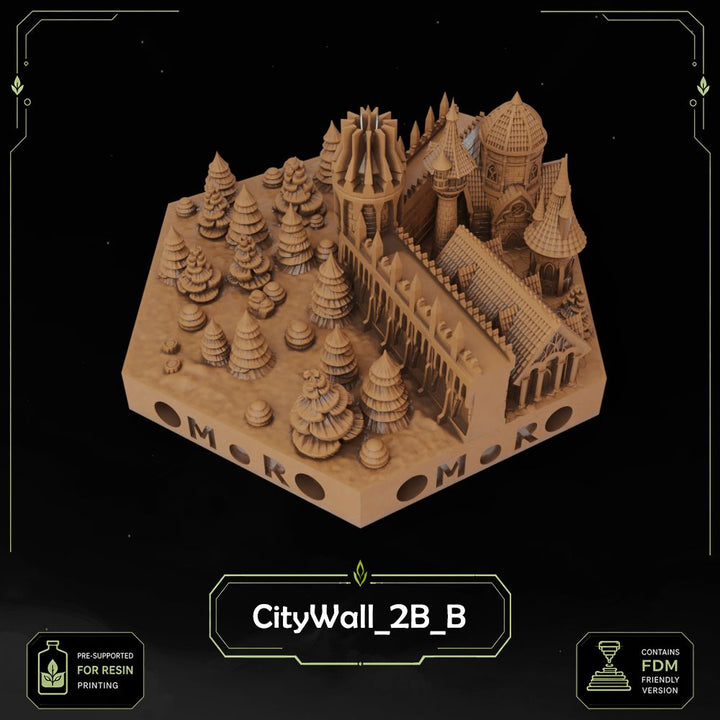 Elven City Wall Tiles printable STL tile preview 34 — included tile image 34
