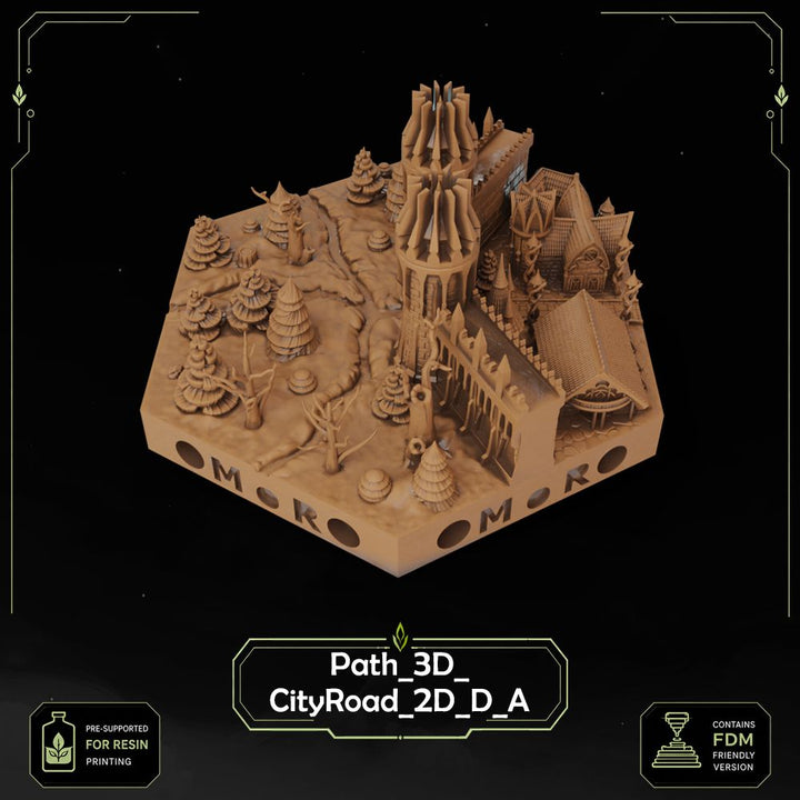 Elven City Wall Tiles printable STL tile preview 37 — included tile image 37