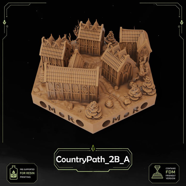 Elven Country Path Tiles printable STL tile preview 4 — included tile image 4
