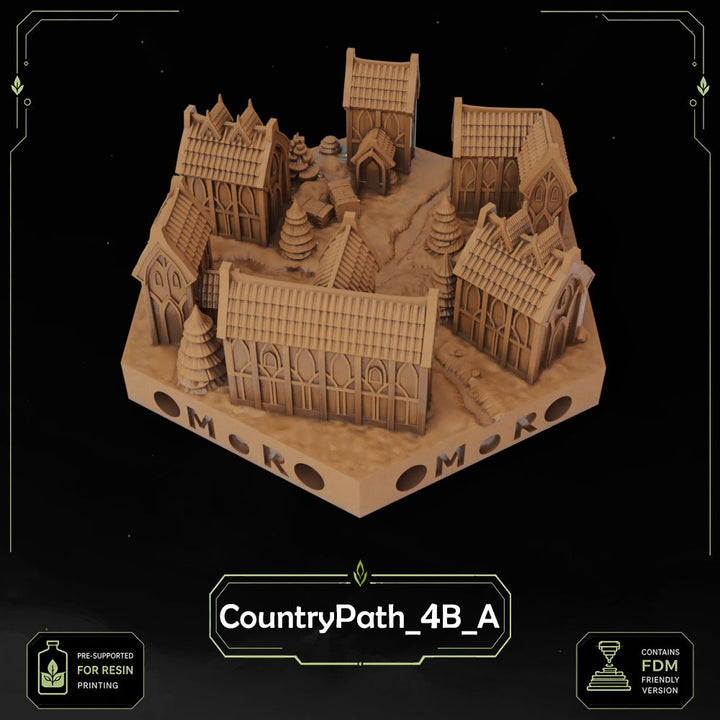 Elven Country Path Tiles printable STL tile preview 5 — included tile image 5
