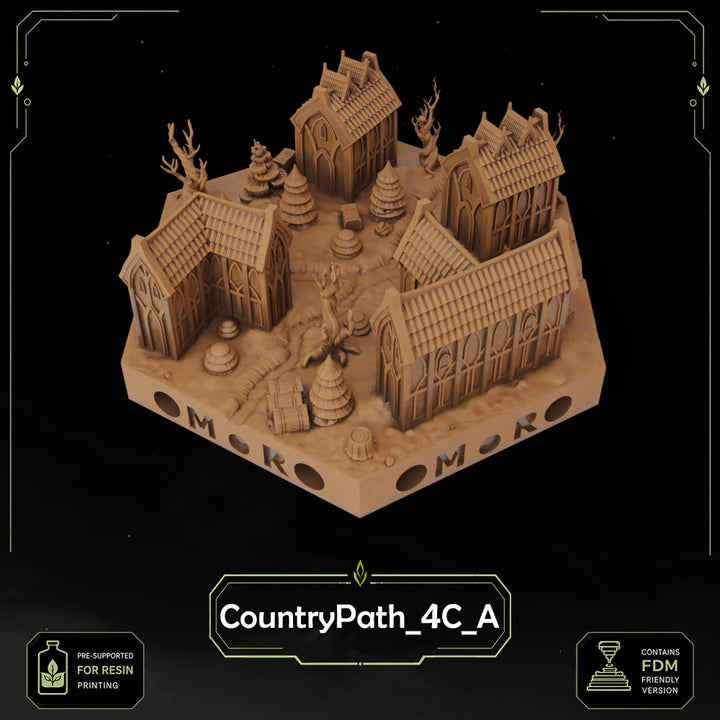 Elven Country Path Tiles printable STL tile preview 6 — included tile image 6