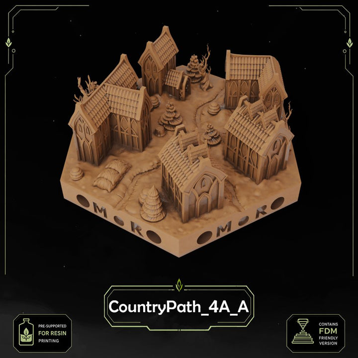 Elven Country Path Tiles printable STL tile preview 10 — included tile image 10