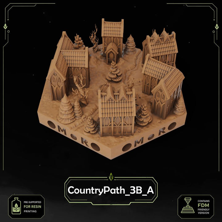 Elven Country Path Tiles printable STL tile preview 11 — included tile image 11
