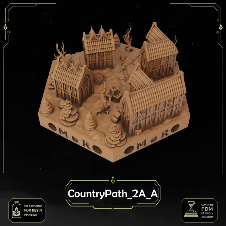 Elven Country Path Tiles printable STL tile preview 12 — included tile image 12