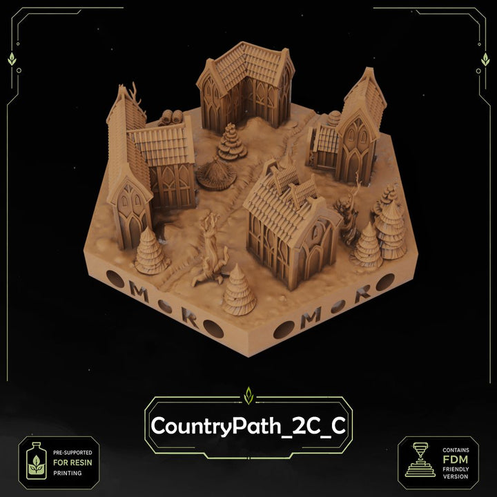Elven Country Path Tiles printable STL tile preview 14 — included tile image 14