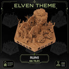 Elven Ruin Tiles printable STL tile preview 1
