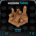 Modern City Road Tiles printable STL tile preview 1