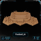 Modern FootBall Tiles printable STL tile preview 2