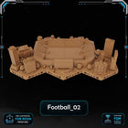 Modern FootBall Tiles printable STL tile preview 3