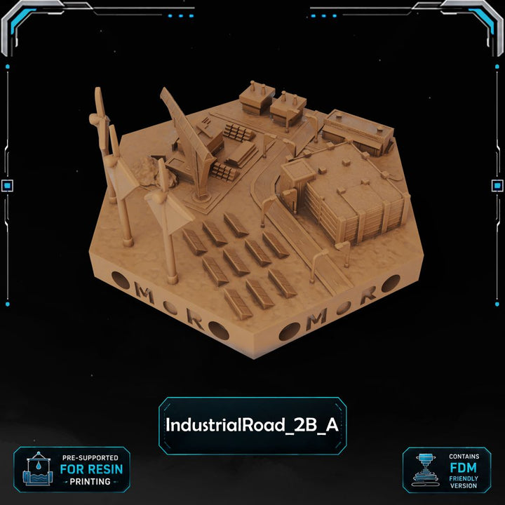 Modern Industrial Road Tiles printable STL tile preview 3 — included tile image 3