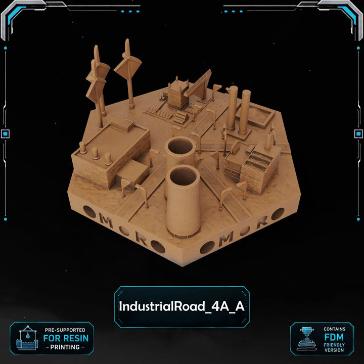 Modern Industrial Road Tiles printable STL tile preview 12 — included tile image 12