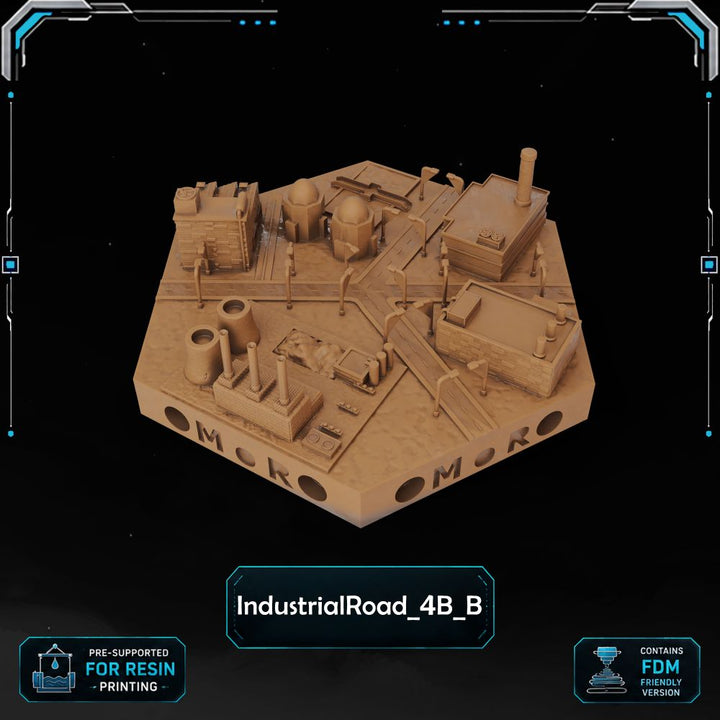 Modern Industrial Road Tiles printable STL tile preview 16 — included tile image 16