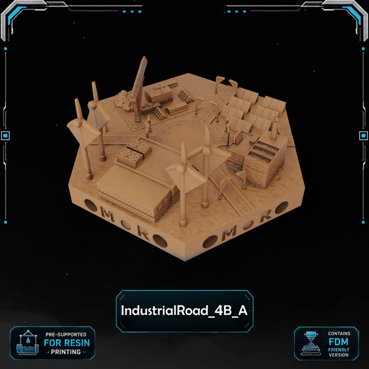 Modern Industrial Road Tiles printable STL tile preview 19 — included tile image 19