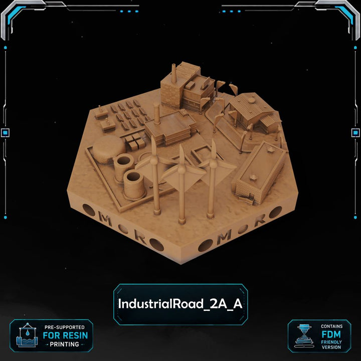 Modern Industrial Road Tiles printable STL tile preview 21 — included tile image 21