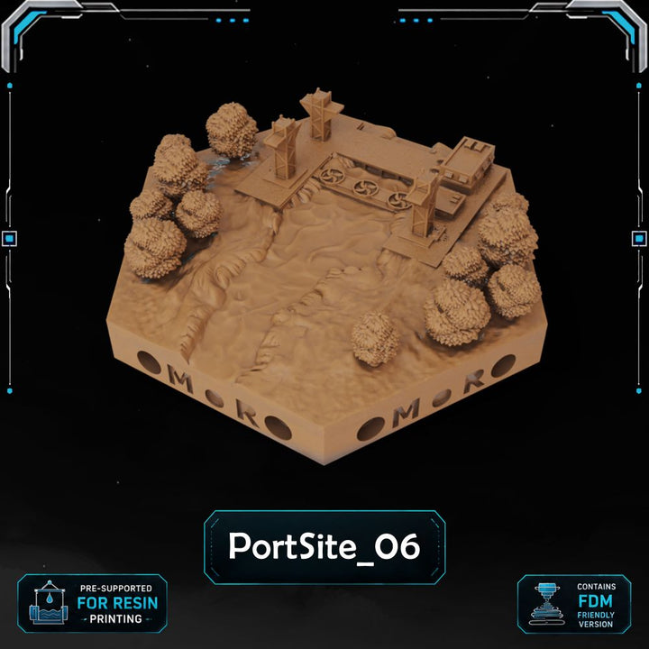Modern PortSite Tiles printable STL tile preview 5 — included tile image 5