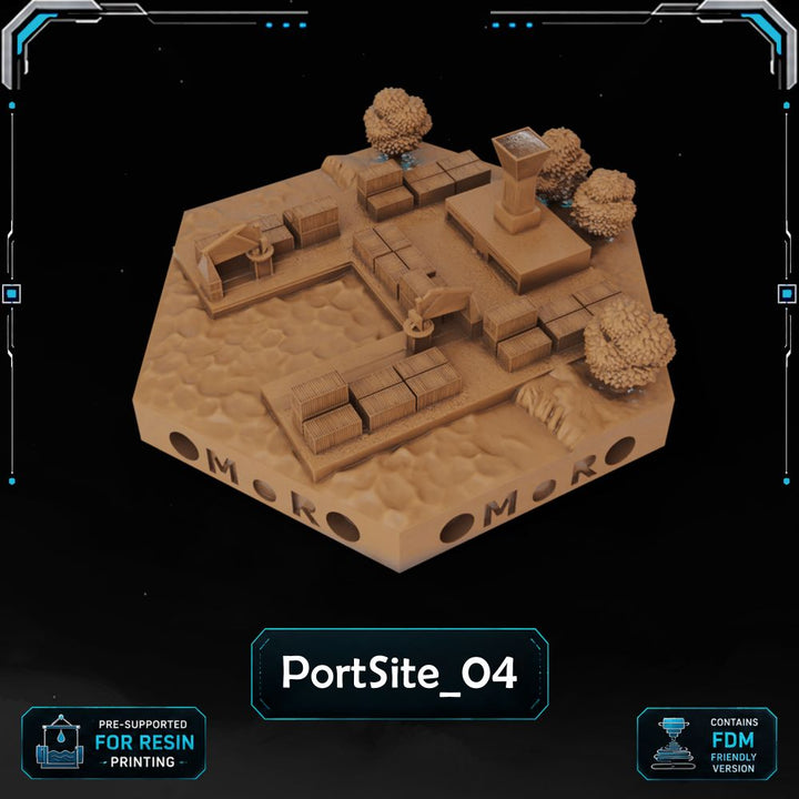 Modern PortSite Tiles printable STL tile preview 6 — included tile image 6