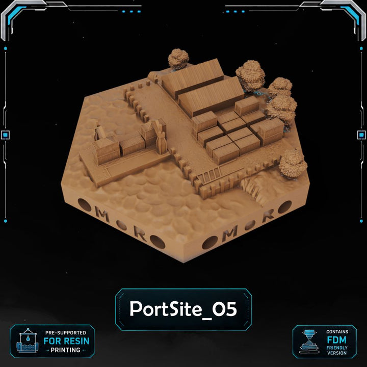 Modern PortSite Tiles printable STL tile preview 7 — included tile image 7