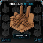 Modern Railway City Tiles printable STL tile preview 1