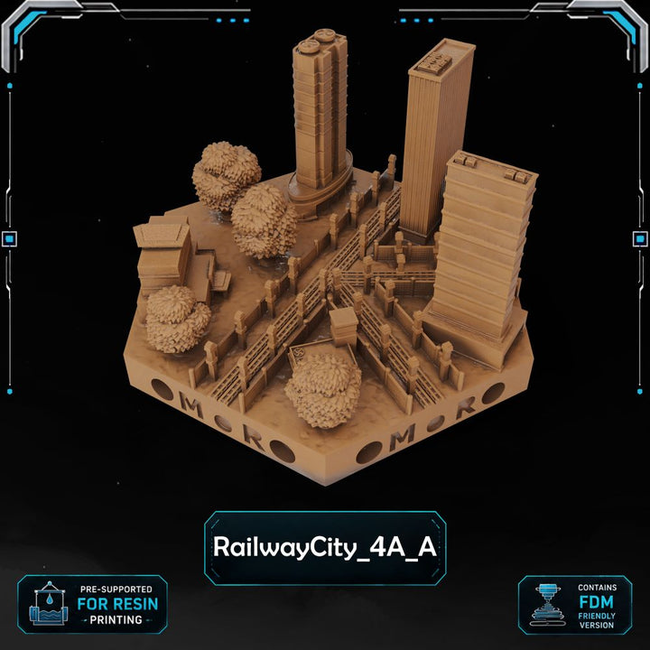 Modern Railway City Tiles printable STL tile preview 9 — included tile image 9