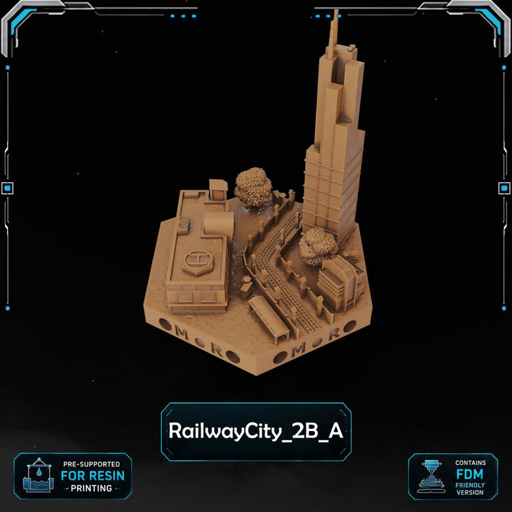 Modern Railway City Tiles printable STL tile preview 11 — included tile image 11