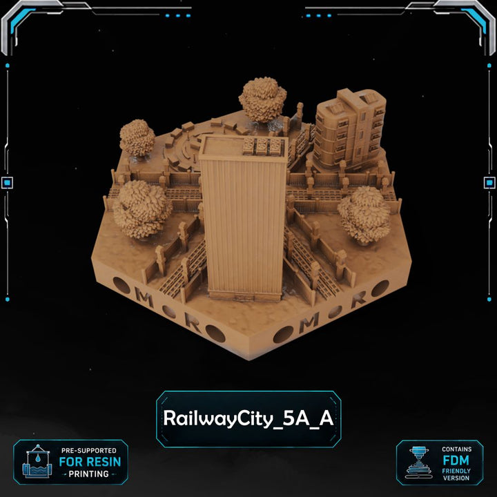 Modern Railway City Tiles printable STL tile preview 13 — included tile image 13