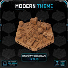 Modern Railway Suburban Tiles printable STL tile preview 1