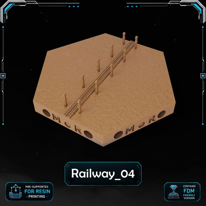 Modern Railway Tiles printable STL tile preview 2 — included tile image 2