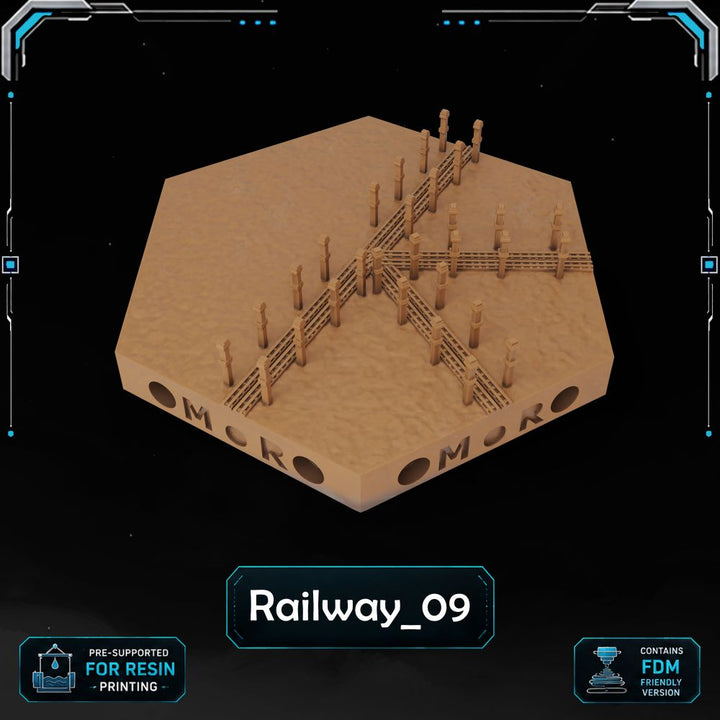 Modern Railway Tiles printable STL tile preview 3 — included tile image 3