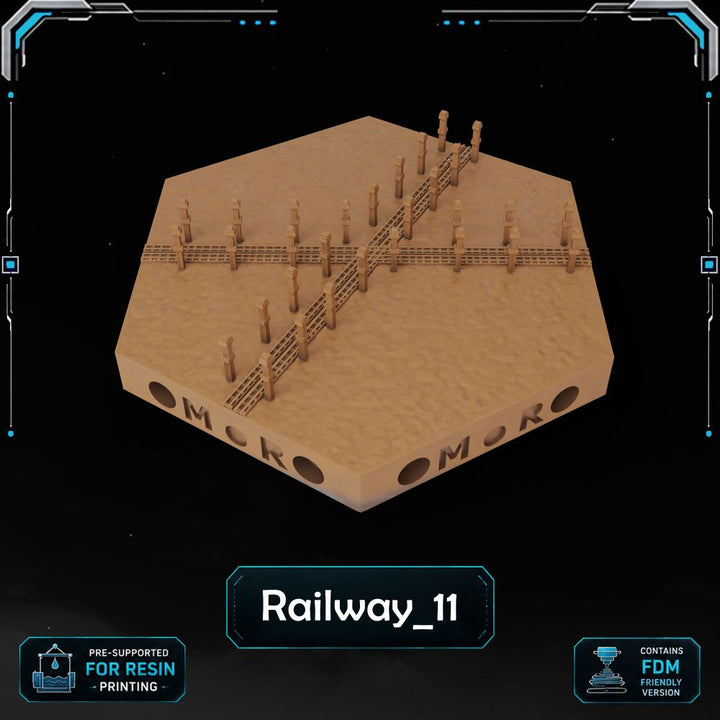 Modern Railway Tiles printable STL tile preview 10 — included tile image 10